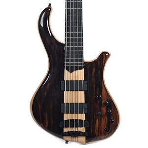 Mayones Slogan 5 Classic Maple/Mahogany Neck Ebony Macassar Trans Natural Gloss
