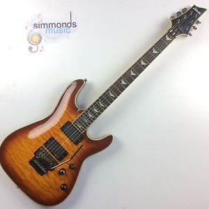 Schecter Omen Extreme-FR Electric Guitar in Vintage Sunburst. EMG HZ's Fitted
