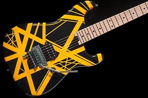 EVH Stripe Series Electric Guitar Black and Yellow no case Van Halen