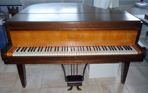 piano GAVEAU PARIS QUART DE QUEUE CRAPAUD ART DECO N°99665 1947/48 Très bon état