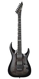 ESP EIIHORFRIISTBLKSB Solid-Body Electric Guitar, Through Black Sunburst