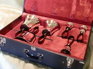 Beautiful Schulmerich Handbells Add on set C#4,D#4,F#4,G#6,A#6,B6 in Case