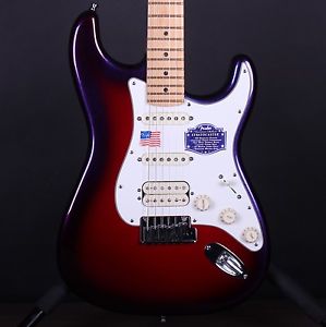 Fender American Design Deluxe Stratocaster Purple Electric Guitar w/Case #0472