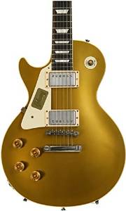 Gibson Custom Shop LPR74LHVODAGNH1 1957 Les Paul Goldtop Darkback VOS-LH Solid-Body Electric Guitar, Antique Gold