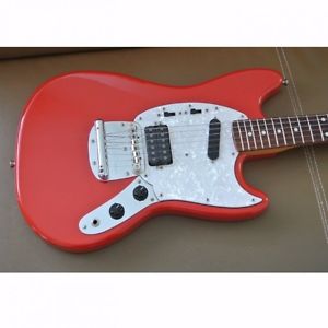 Excellent! Fender Japan HMG-66KC Mustang Kurt Cobain Ikebe Limited Model Red