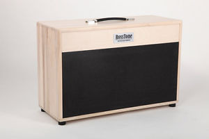 Solid Hardwood 2x12'' Guitar Cabinet - 212H WhiteWood Black - G12M-65 CELESTION