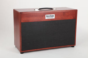 Solid Hardwood 2x12'' Guitar Cabinet - 212H RedWood Black - G12M-65 CELESTION