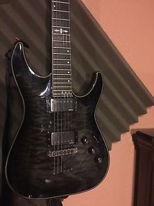 Schecter Hellraiser Hybrid C-1 Trans Black W/case