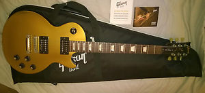 Gibson Les Paul 70's Tribute Guitar Dirty Fingers Pickups Gold Top Dark Back
