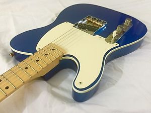 LEFTY! USA Custom Guitar Telecaster Esquire Lake Placid Blue Relic 6.9 lbs HSC