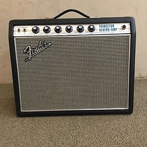 Vintage Fender Princeton Reverb 68' Silver Face Drip Edge Tube Amp