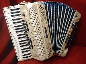 Used Decorated Ivory Giulietti Classic 127 Musette LMMM 41 120 Made in Italy