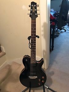 Line 6 JTV-59P James Tyler Variax Guitar Black with Natural Binding & P90's