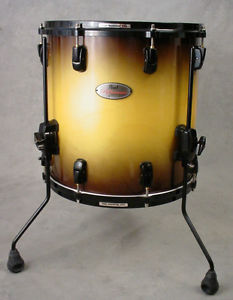 PEARL REFERENCE 14x14" INCA GOLD BURST FLOOR TOM DRUM, NEAR MINT