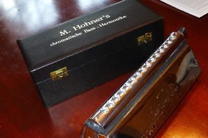 Vintage Hohner Chromatica Bass Harmonica 265 w/ Custom Brendan Power Slider