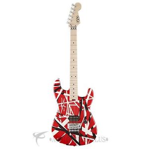 EVH Striped Series Red with Black Stripes Electric Guitar – 5107902503