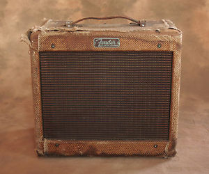1958 Vintage Fender Champ Tweed Tubed Amp Amplifier 5F1