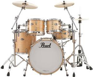 Pearl RFP Reference Pure Low-Mas EvenPly Maple, Birch, and African Mahogany Standard Shell Pack (22x18, 12x9,...