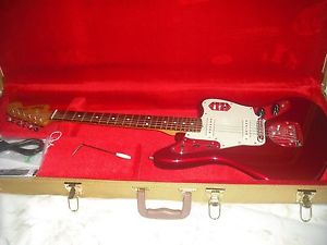 Fender Jaguar,Candy Apple Red, Tweed case,2008, Mexico,Used,very clean 'n cool!