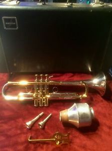 BACH STRADIVARIUS 43 TWOTONE TRUMPET BENGE CASE MENDEZ 2 MOUTHPIECE +ACCESSORIES