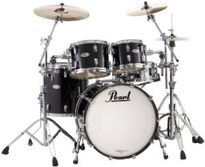 Pearl Reference RF924XP/C103 Shell Pack, Piano Black (Cymbals and Hardware Not Included)