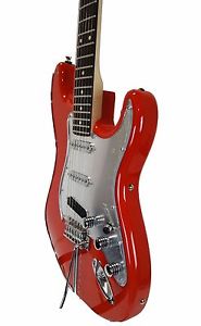 Fiest Red & Chrome Stratocaster by Moxy Guitars