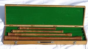 Cornamusen (straight crumhorns) -  matched quartet by Hanchet