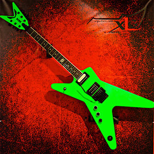 DEAN LEFT HANDED DIMEBAG DB SHOWDOWN ML DIMESLIME LEFTY GUITAR