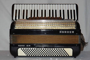 Piano accordion akkordeon  HOHNER VERDI III M 120 bass