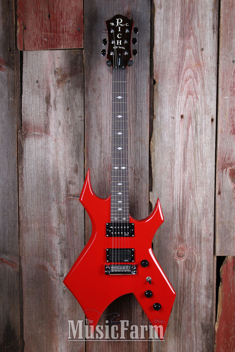 BC Rich NJRWGQFR NJ Retro Warlock Electric Guitar 1983 Reissue HH Ferrari Red