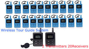 EX-WTG02 UHF Wireless Tour Guide System For Tour Guide 100 Selectable channels