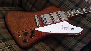 Dillion Phoenix 3 pickup Rare Tiger Eye Quilt Maple Firebird Pro Setup Mint!
