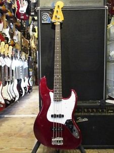 Fender Japan JB62 Jazz Bass Candy Apple Red Alder Body Used Electric Bass Guitar