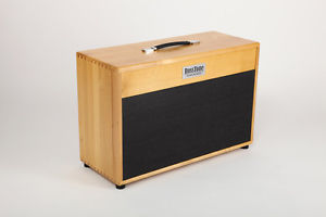 Solid Hardwood 2x12'' Guitar Cabinet - 212H GoldWood Black - G12M-65 CELESTION