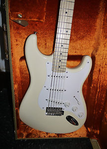 Used 2011 Fender Eric Clapton Stratocaster Electric Guitar Olympic White