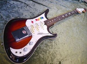 TEISCO Spectrum 5 Brown w/hard case Free shipping Guitar from Japan #E959