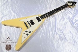 Gibson 1997 Flying V '67 White Ebony Used Guitar Free Shipping from Japan #g1045