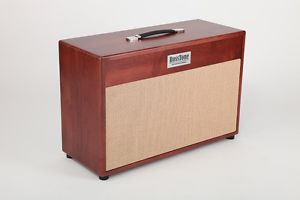 Solid Hardwood 2x12'' Guitar Cabinet - 212H RedWood Gold - G12M-65 CELESTION