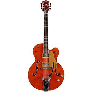 Gretsch Guitars G6120SSU Brian Setzer Nashville Hollowbody Electric Guitar Vintage Orange - Lacquer