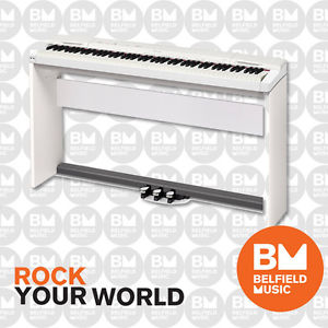 Casio PX160 White Digital Electronic Piano Weighted 88 Keys with Wooden Stand