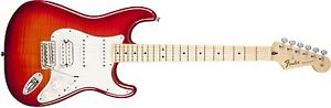 Fender Standard Strat HSS Plus Top - Aged Cherry Burst, 0144712531