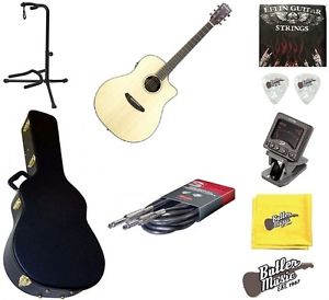 Breedlove Pursuit Dreadnought EB Ebony B&S A/E Guitar w/Hardcase + More!!!