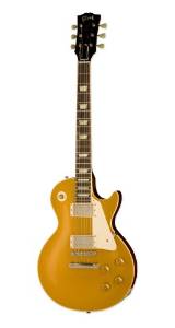 Gibson Custom Shop LPR74VODAGNH1 1957 Les Paul Goldtop Dark Back VOS Solid-Body Electric Guitar, Antique Gold