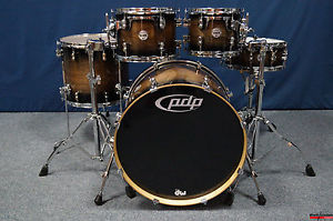 PDP Concept Exotic Walnut Sellset in "Charcoal Burst" - 22,10,12,16" + 14x5,5"