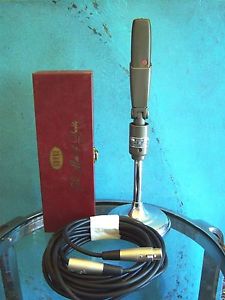Vintage 1953 Shure Brothers 300 ribbon bi-directional microphone w accessories