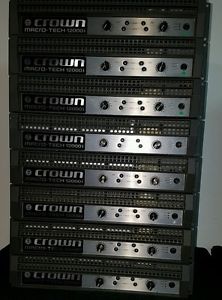 1 x Crown Macrotech MA12000i Touring Amplifier