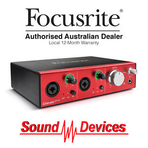 Focusrite Clarett 2Pre Premium Thunderbolt 2 Audio Interface for Mac NEW