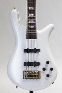 SPECTOR EURO-4LX / JJ  Solid White  New    w/ Gigbag