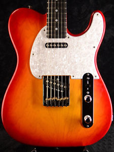 Free Shipping New G&L USA ASAT Classic Cherry Burst/ Ebony Fingerbord Guitar