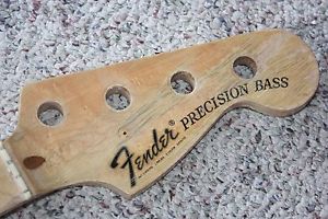 1973 1974 1975 Fender Precision bass neck maple